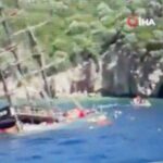VIDEO: Se hunde un barco turístico con 110 personas a bordo